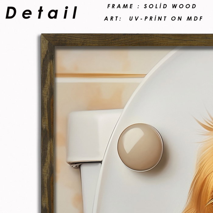 Wallity Pintura Decorativa AI007 Multicolor en MDF con Marco
